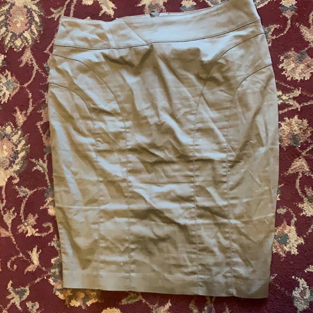 pencil skirt twill satin sexy office siren H&M 10